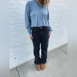 Cropped Longsleeve Henley